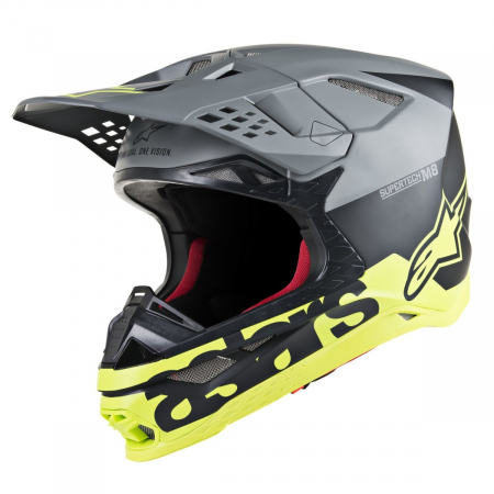 Lichidare stoc - CASCA ALPINESTARS SM8 RADIUM BK/G/YL