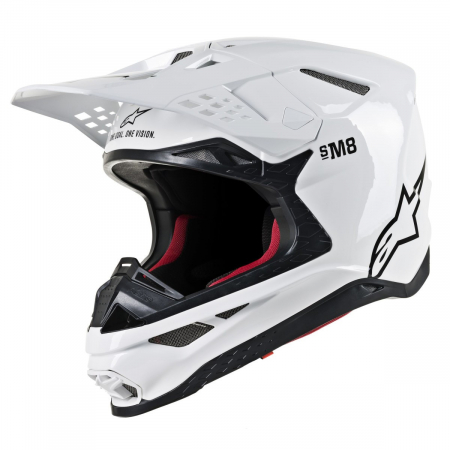 Lichidare stoc - CASCA ALPINESTARS SM8 SOLID ALB