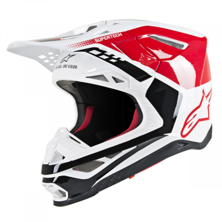 Lichidare stoc - CASCA ALPINESTARS SM8 TRIPLE ROSU/ALB