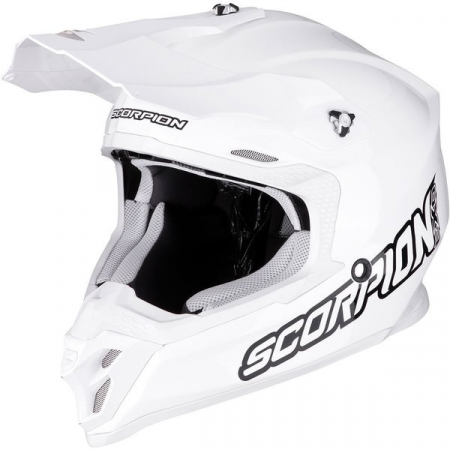 Cross/Enduro - CASCA CROSS-ENDURO SCORPION EXO VX-16 ALB NEGRU