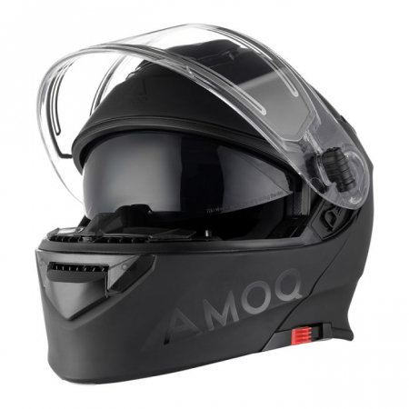 Flip-Up - CASCA FLIP-UP AMOQ PROTEAN VIZIERA ELECTRICA NEAGRA