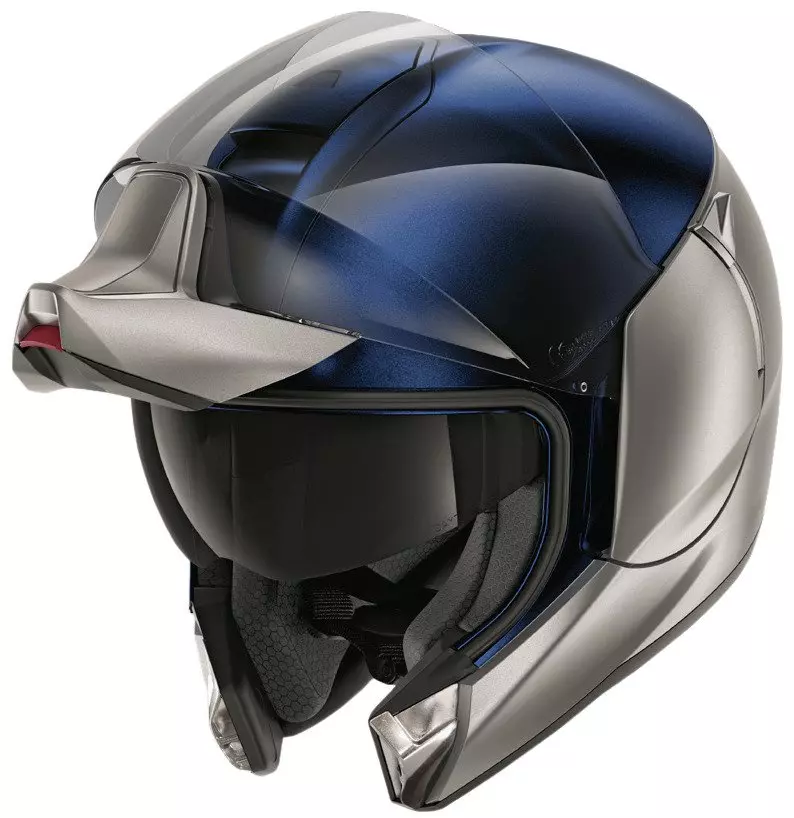CASCA FLIP-UP SHARK EVOJET DUAL BLANK BLUE/GREY/MATT [1]