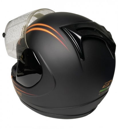 CASCA INTEGRALA YAMAHA BYE SPEEDLIGHT NEGRU PORTOCALIU [3]
