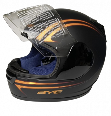 CASCA INTEGRALA YAMAHA BYE SPEEDLIGHT NEGRU PORTOCALIU [2]