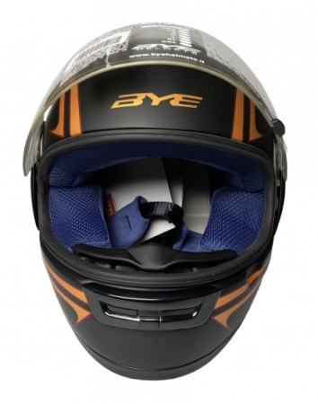 CASCA INTEGRALA YAMAHA BYE SPEEDLIGHT NEGRU PORTOCALIU [1]