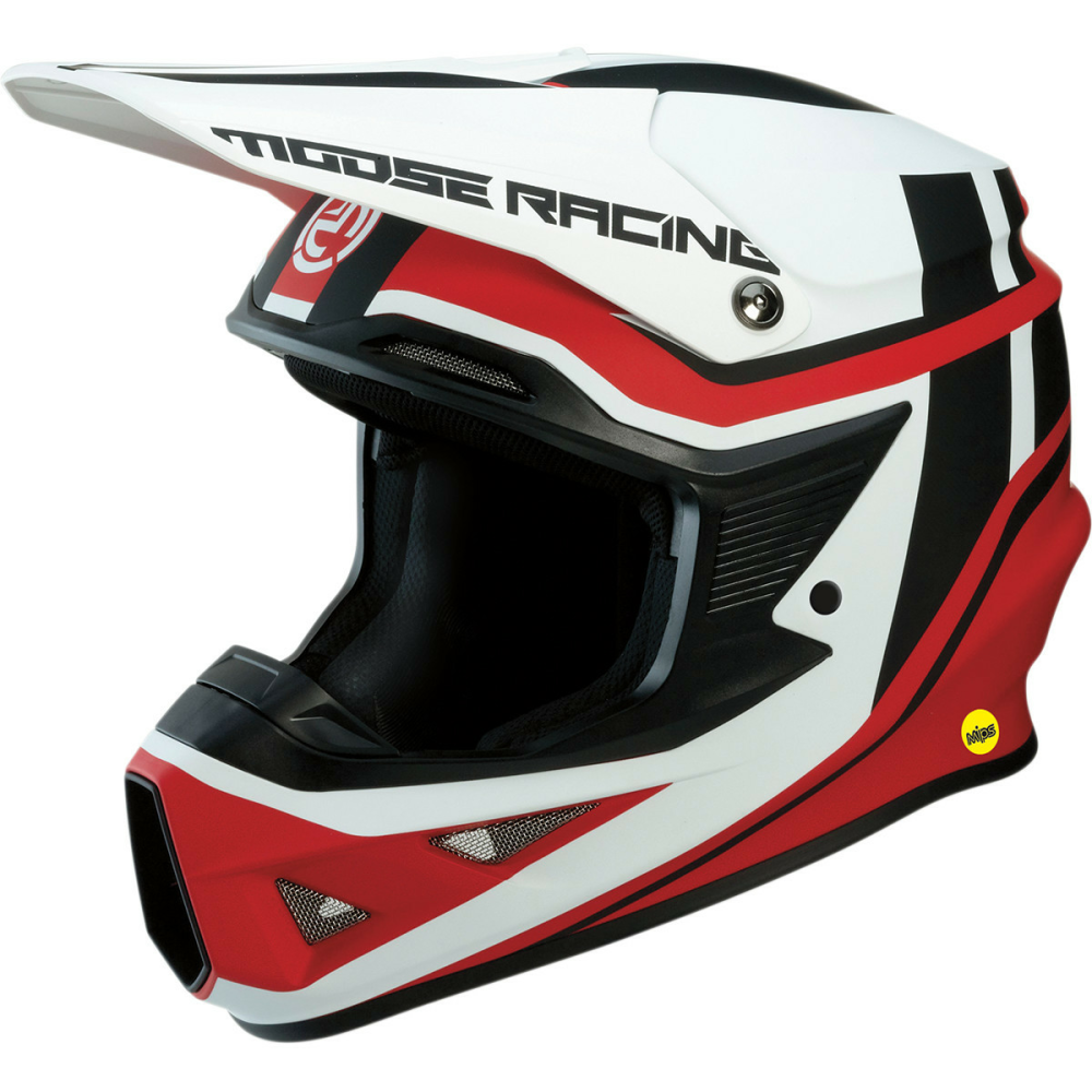 Cross/Enduro - CASCA MOOSE RACING S9 FI MIPS NEGRU ALB ROSU
