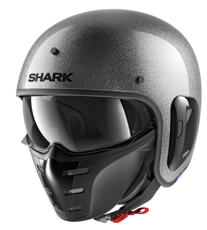 Integrale - CASCA SHARK S-DRAK 2 BLANK GLITTER GRI M UNISEX