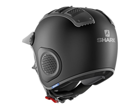 CASCA SHARK X-DRAK BLANK NEGRU MAT [1]