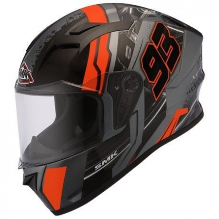 Casti Moto/ATV - CASCA SMK STELLAR SV SWANG MADA 672, NEGRU GRI ROSU