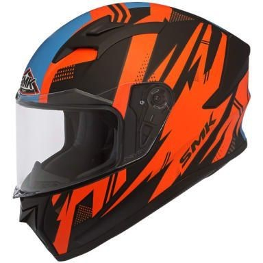 Casti Moto/ATV - CASCA SMK STELLAR TRECK, ALBASTRU PORTOCALIU