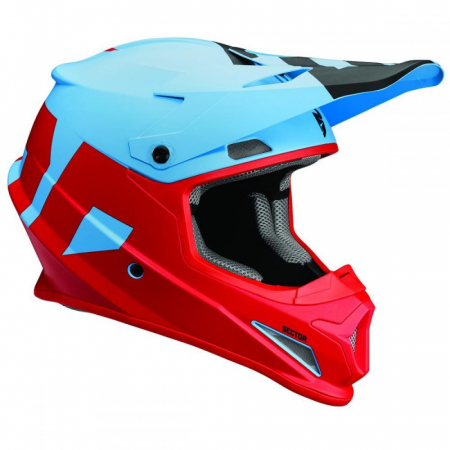 Cross/Enduro - CASCA THOR SECTOR LEVEL S8 BLUE/RED MATTE