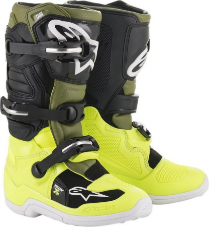 Echipamente Moto - CIZME ALPINESTARS COPII T7S FL/YL MGR/BK 42