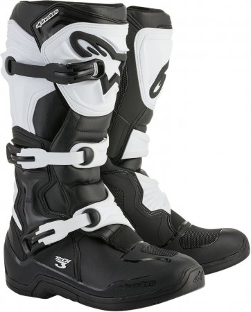 Echipamente Moto - CIZME ALPINESTARS TECH 3 NEGRU/ALB 43
