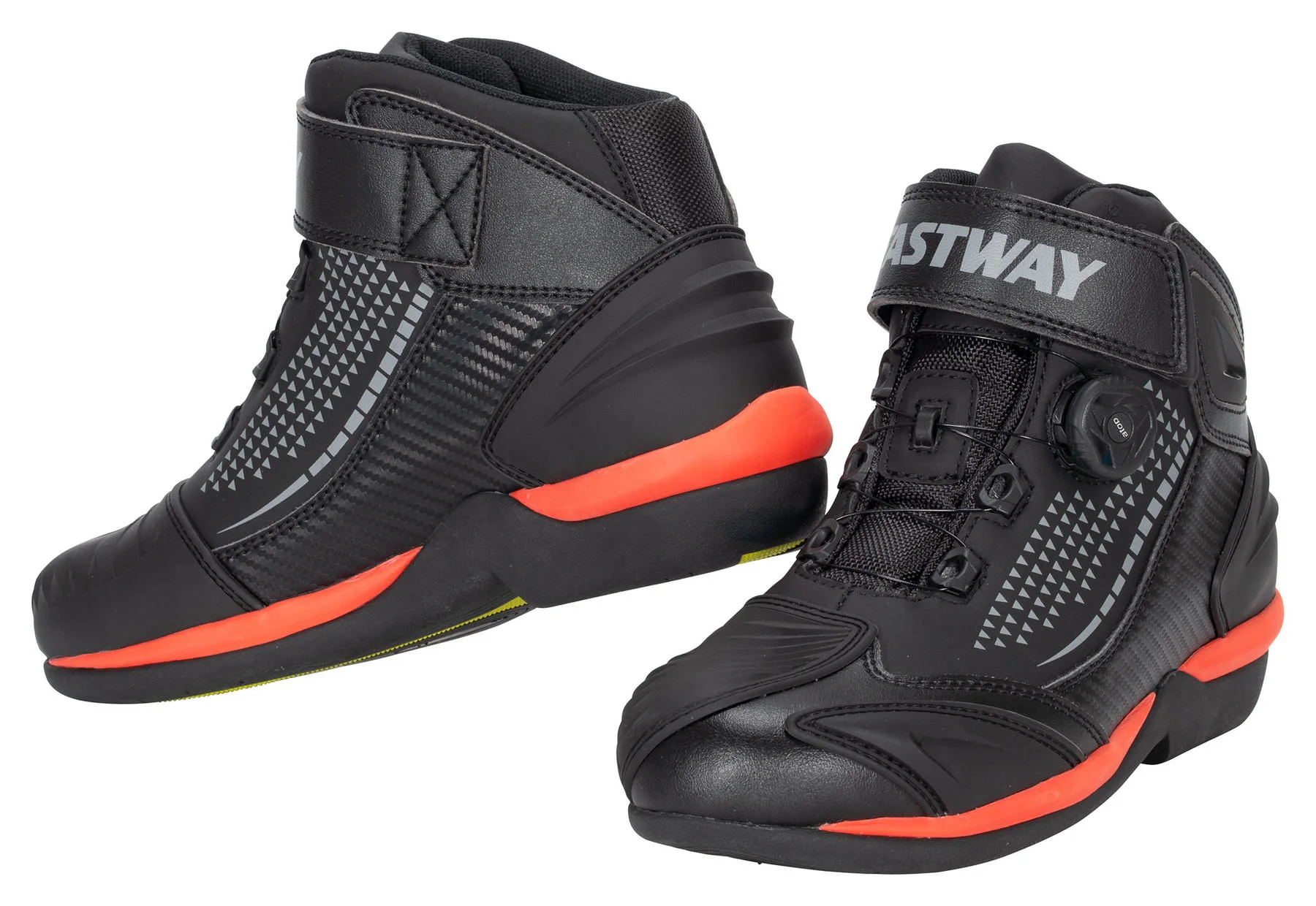 Ghete Moto Strada - FASTWAY GHETE CITY 1 NEGRU/ROSU