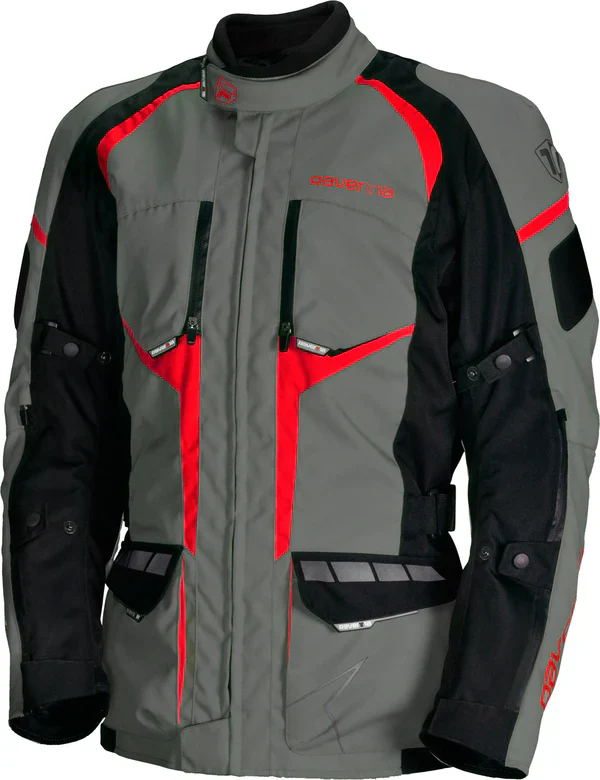 GECI TEXTIL - Geacă Moto Ravenna MISTRAL RA-J-1771 Negru/Gri/Rosu – Ultimate 3-Layer Adventure