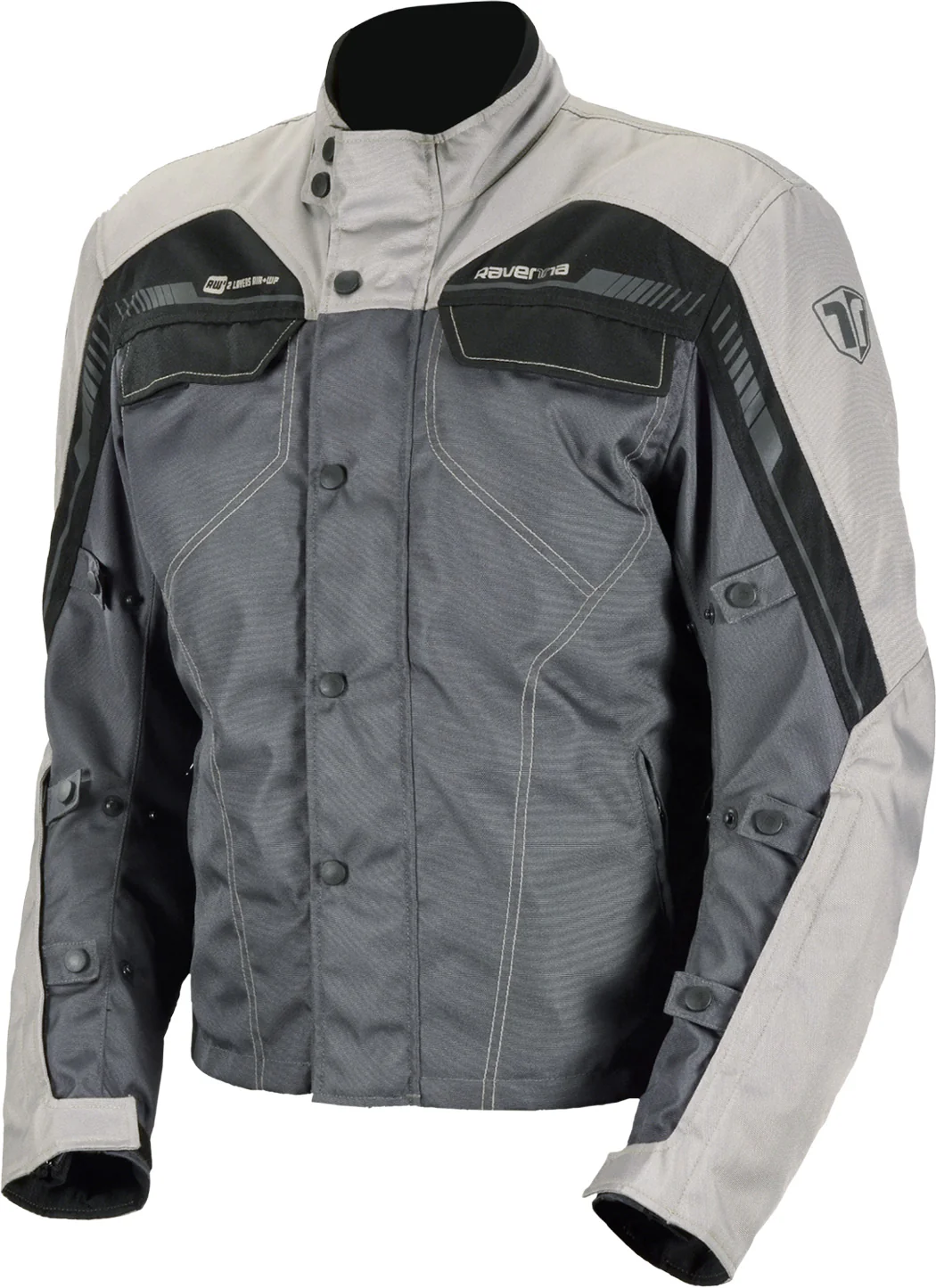 GECI TEXTIL - Geacă Moto Ravenna SCIROCCO Negru/Gri/Sand – All-Season Comfort