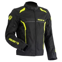 GECI TEXTIL - Geacă Moto Vară Ravenna LEVANTE RA-J - Negru/Galben - High-Visibility Mesh