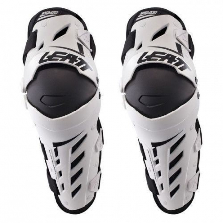 Protectii - GENUNCHIERE LEATT DUAL AXIS, ALB NEGRU