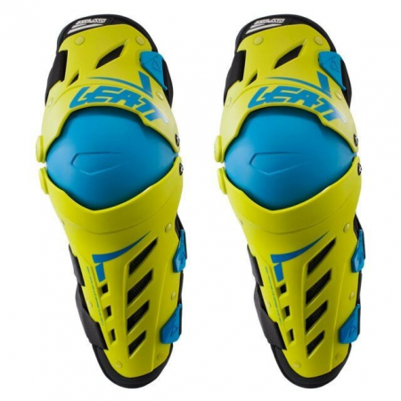 Protectii - GENUNCHIERE LEATT DUAL AXIS, LIME ALBASTRU