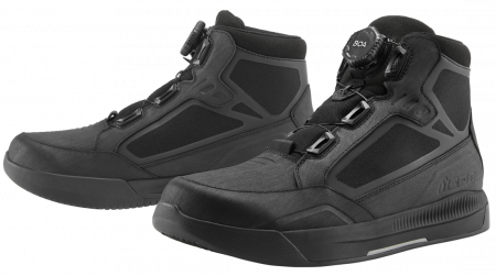 Ghete Moto Strada - ICON GHETE PATROL3 WATERPROOF NEGRU