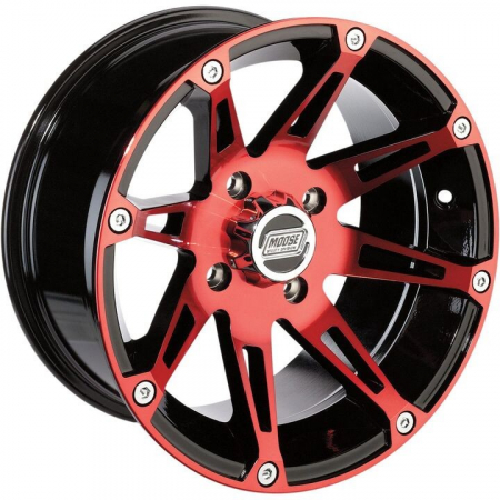Jante ATV - JANTA MOOSE ALIAJ 387RD 12X7 4/136 4+3, NEGRU ROSU