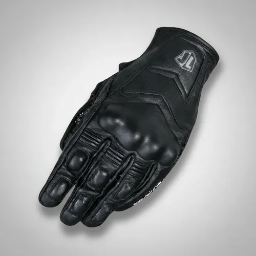 Dama - Mănuși Moto Piele Ravenna OSTER TOUCH Negru – Neo-Classic Urban