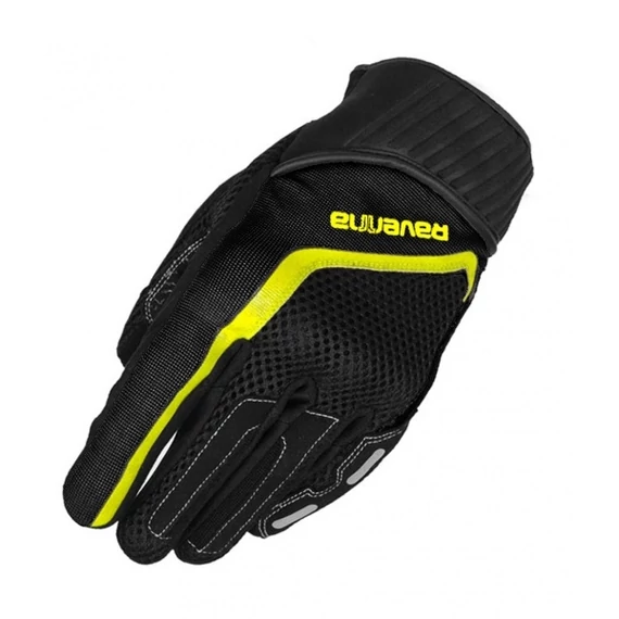 Dama - Mănuși Moto Vară Ravenna CITY TOUCH Negru/Galben – Light Urban Mesh