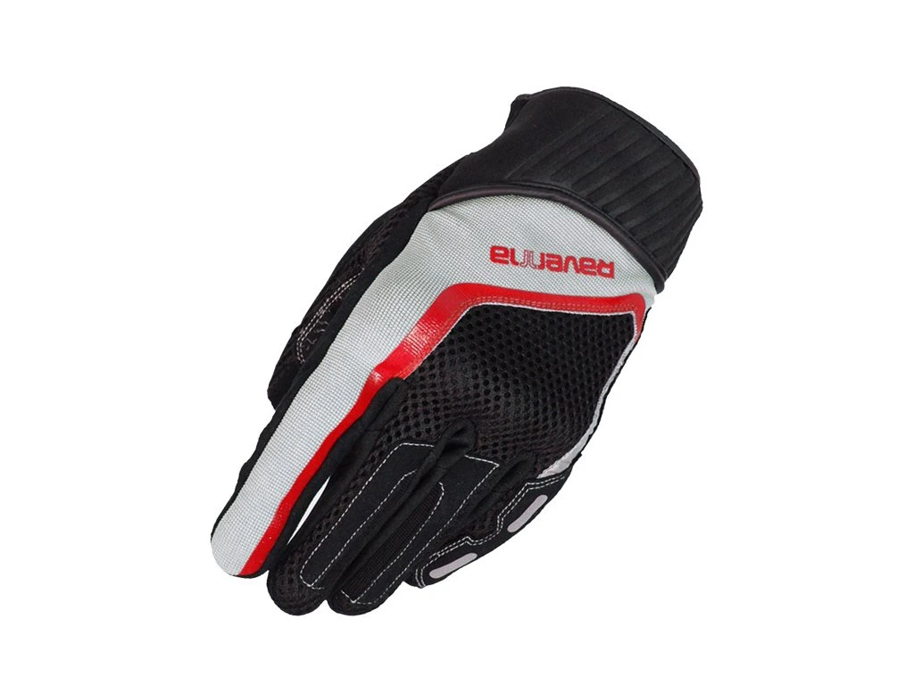 Dama - Mănuși Moto Vară Ravenna CITY TOUCH Negru/Gri/Rosu – Light Urban Mesh