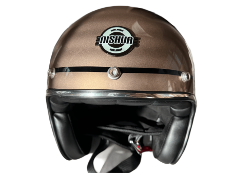 Open Face - NISHUA CASCA JET 2 CAPPUCCINO METALLIC/BLACK