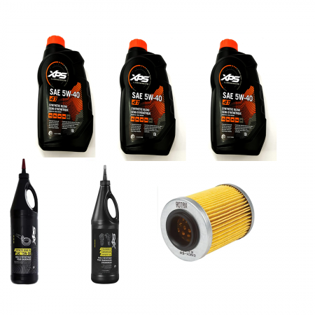 Pachet revizie - Pachet revizie atv can am G2 outlander  3 x XPS can am ulei 5w40 BRP, ULEI GRUP FATA XPS 75W90, ULEI GRUP SPATE SI CUTIE 75W140.FILTRU ULEI ORIGINAL CAN AM