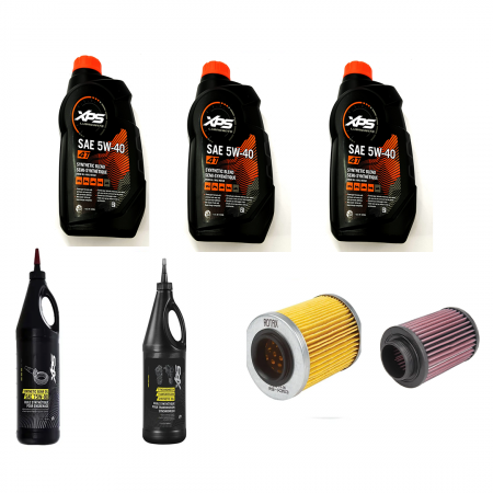 Pachet revizie - Pachet revizie atv can am G2 outlander  3 x XPS can am ulei 5w40 BRP, ULEI GRUP FATA XPS 75W90, ULEI GRUP SPATE SI CUTIE 75W140 FILTRU ULEI ORIGINAL CAN AM, FILTRU SPORT K&N