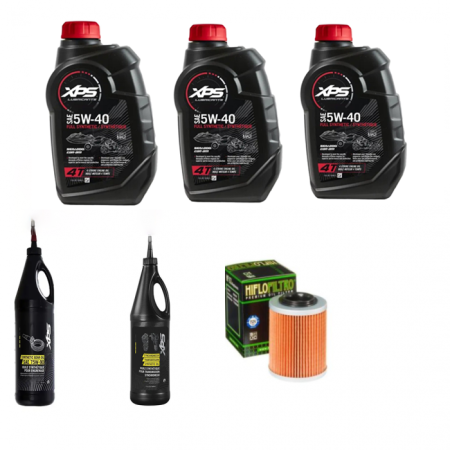 Pachet revizie - Pachet revizie atv can am G1/G2/G3 outlander 3 x XPS can am ulei 5w40 BRP, ULEI GRUP FATA XPS 75W90, ULEI GRUP SPATE SI CUTIE 75W140.FILTRU ULEI HIFLO HF152 