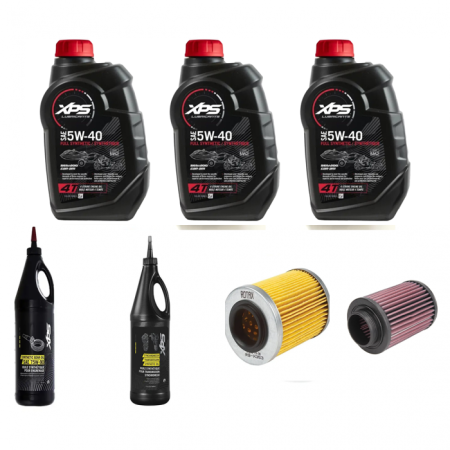 Pachet revizie - Pachet revizie atv can am G2 outlander  3 x XPS can am ulei 5w40 BRP, ULEI GRUP FATA XPS 75W90, ULEI GRUP SPATE SI CUTIE 75W140 FILTRU ULEI ORIGINAL CAN AM, FILTRU SPORT K&N