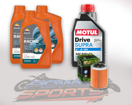 Pachet revizie - PACHET REVIZIE ATV CF-MOTO 3X ULEI MOTOR REPSOL 10W40 , ULEI CUTIE MOTUL DRIVE SUPRA 80W90 SI HIFLO FILTRU HF152