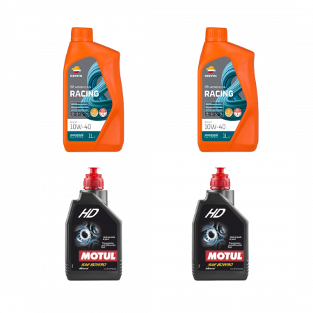 Pachet revizie - PACHET REVIZIE LINHAI 260-300-400cmc 2X REPSOL ATV 10W40, 2X ULEI CUTIE/DIFERENTIAL MOTUL HD 80W90