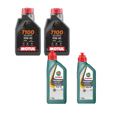 Pachet revizie - PACHET REVIZIE LINHAI 260-300-400cmc 2X ULEI 7100 MOTUL 10W40,  2x ULEI CUTIE/DIFERENTIAL CASTROL 80W90