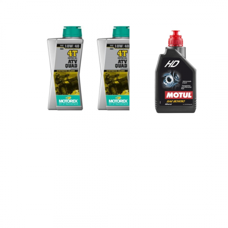 Pachet revizie - PACHET REVIZIE LINHAI 260-300-400cmc 2X ULEI MOTOREX 10W40,  ULEI CUTIE MOTUL HD 80W90