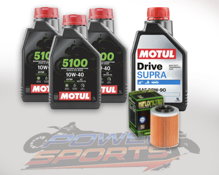 Pachet revizie - PACHET REVIZIE LINHAI 570-M567 3X ULEI 5100 MOTUL 10W40, ULEI CUTIE MOTUL DRIVE SUPRA 80W90, FILTRU ULEI HF152
