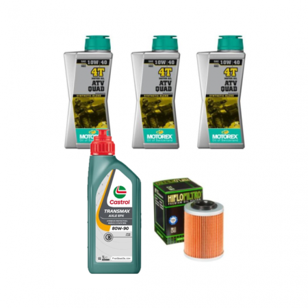 Pachet revizie - PACHET REVIZIE LINHAI 570-M567 3X ULEI MOTOREX 10W40,  ULEI CUTIE CASTROL 80W90, FILTRU ULEI HF152
