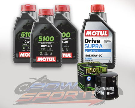 Pachet revizie - PACHET REVIZIE LINHAI PROMAX500-M550-DRAGONFLY 3X ULEI 5100 MOTUL 10W40, ULEI CUTIE MOTUL DRIVE SUPRA 80W90, FILTRU ULEI HF682