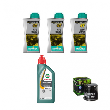 Pachet revizie - PACHET REVIZIE LINHAI PROMAX500-M550-DRAGONFLY 3X ULEI MOTOREX 10W40,  ULEI CUTIE CASTROL 80W90, FILTRU ULEI HF682