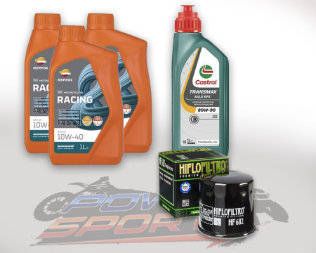 Pachet revizie - PACHET REVIZIE LINHAI PROMAX500-M550-DRAGONFLY 3X ULEI MOTOREX 10W40,  ULEI CUTIE CASTROL 80W90, FILTRU ULEI HF682