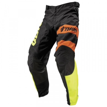 Pantaloni - PANTALONI THOR S9 PULSE, NEGRU LIME 34
