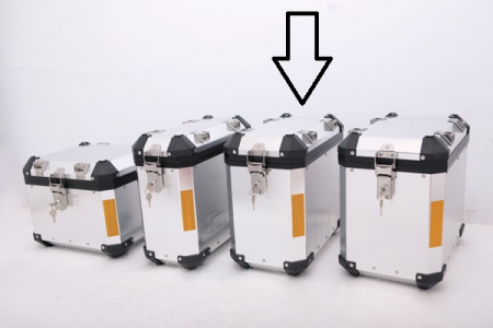 Cutii Moto - PORTBAGAJ QURO SIDE CASE 45L ARGINTIU