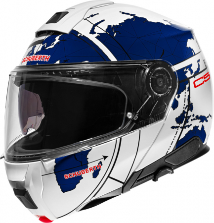 SCHUBERTH CASCA FLIP-UP C5 GLOBE BLUE 61 [1]