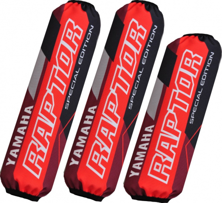 Protectii Amortizor - SET 3 PROTECTII YAMAHA RAPTOR ROSII