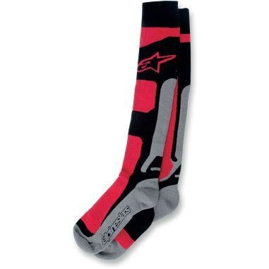 Sosete - SOSETE ALPINESTARS COOLMAX, ROSU NEGRU GRI