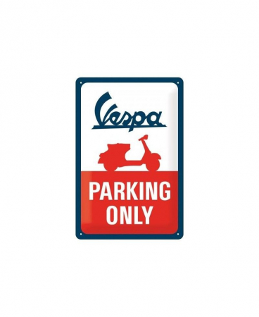 Suveniruri - TABLOU METALIC 20/30 VESPA PARKING ONLY