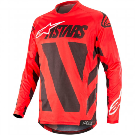 Tricouri - TRICOU ALPINESTARS RACER BRAAP S9, NEGRU ROSU ALB
