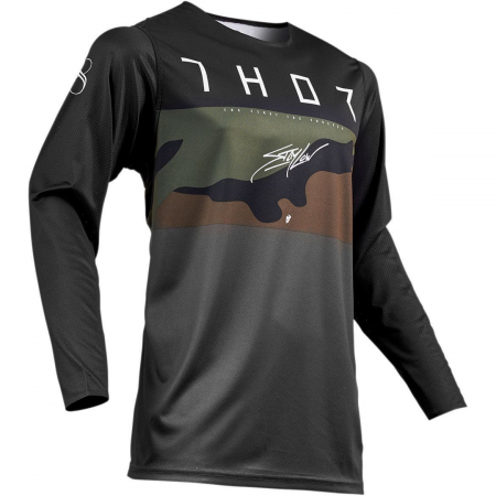 Tricouri - TRICOU THOR PRIME PRO FIGHTER, CHARCOAL CAMO